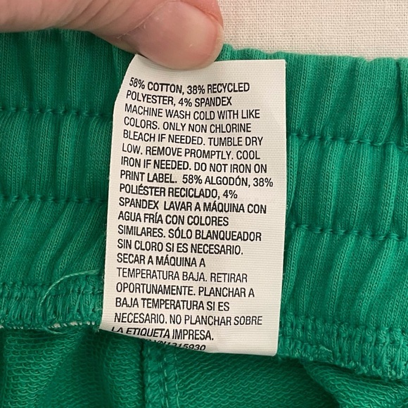 All In Motion High Rise Terry Shorts in Green - Picture 8 of 11